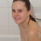 Cute teen in the bathtub
