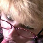 sexy milf in glasses sucks cock till he dumps his load on her