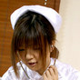 Rika in nurse uniform giving handjob