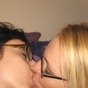 Two hot MILFs in glasses getting fucked in threesome