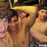Watch these horny gay boys share their cocks in these dorm room fuck pics