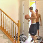 As they finish playing basketball they both engage in some crazy sex binge!