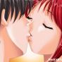 Fiery redheaded hentai chick fucking a lucky hunk