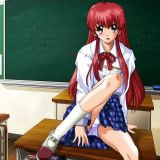 Hot brunette hentai schoolgirl gets round tits tied up