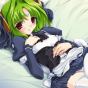 Green haired hentai chick riding a huge dick