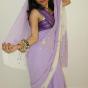 kavya in indian sari gifted by her website member