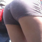 party candid teen butts in public