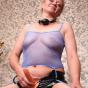 Horny granny gets three studs banging her