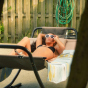 Wild Brandi Tanning Outside