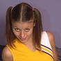 Cheerleader has tiny tits but big labia