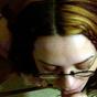 515914 Dirty nerd takes facial jizz