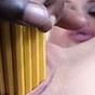 Blonde with massive jugs screwed by fistful of pencils