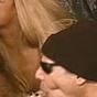 Nasty blonde bitch in mad tongue licking and sucking bisexual play