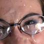 Office slut takes cum over her specs