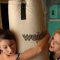 Karen teaches Kate how to box!