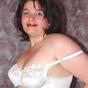 Shy Chubby Brunette Stripping and Posing